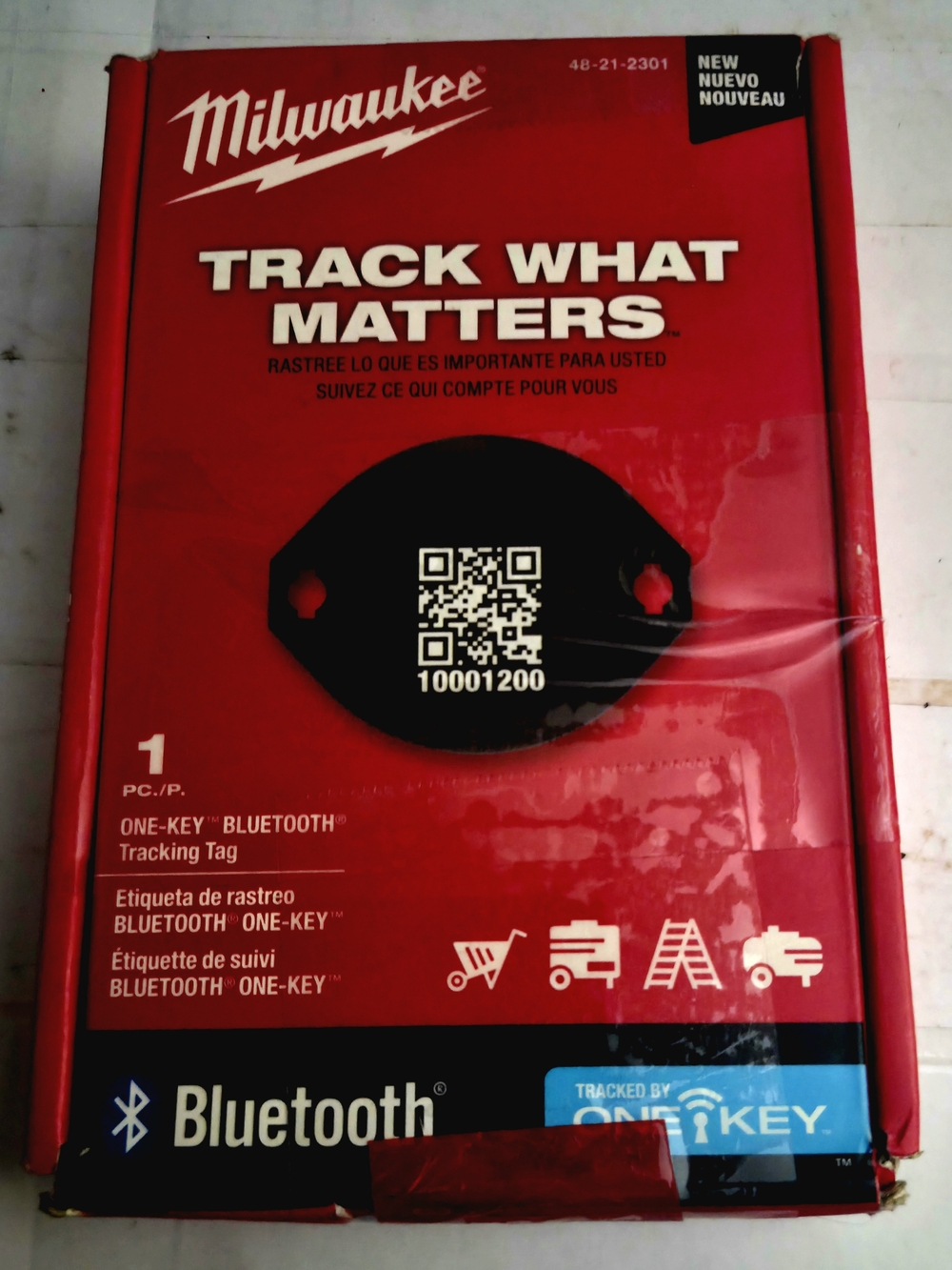 Milwaukee One-Key Bluetooth Tracking Tag - Red